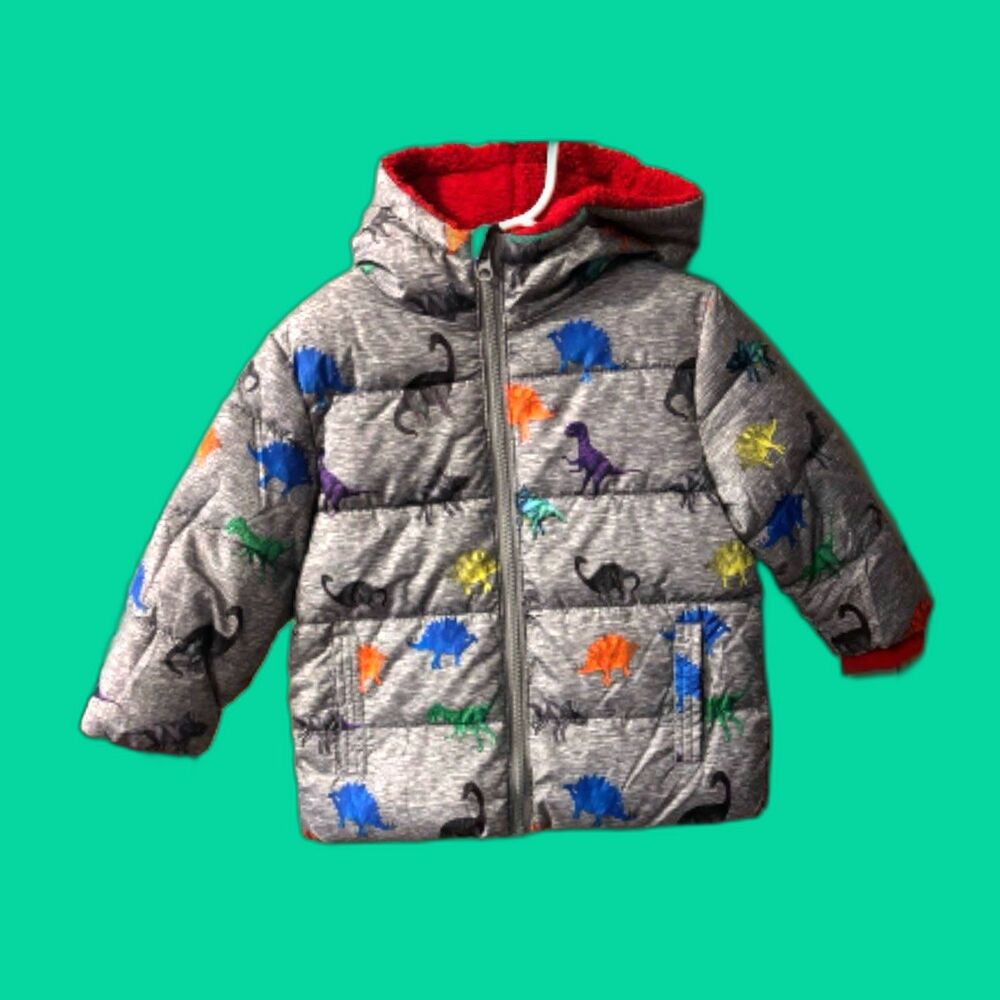 Toddler SWISSTECH HOODED DINOSAUR WINTER JACKET ~ Size 2T